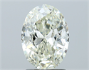 Natural Diamond 1.70 Carats, Oval with  Cut, I Color, VVS2 Clarity and Certified by IGI