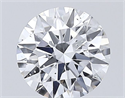 Natural Diamond 0.44 Carats, Round with Very Good Cut, D Color, SI2 Clarity and Certified by GIA