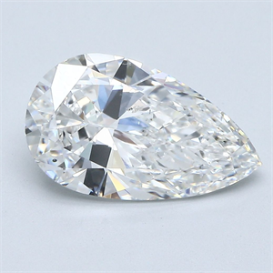 Foto Diamante Natural 3.02 quilates, De pera , Color F, claridad SI1 y certificado GIA de