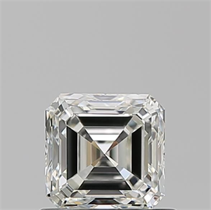 Picture of Natural Diamond 0.74 Carats, Asscher with  Cut, I Color, VVS1 Clarity and Certified by GIA