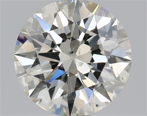 Picture of Natural Diamond 0.71 Carats, Round with Excellent Cut, K Color, SI2 Clarity and Certified by GIA