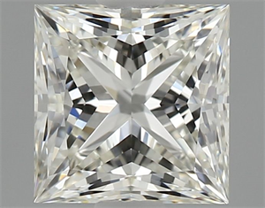 Picture of Natural Diamond 1.26 Carats, Princess with  Cut, J Color, IF Clarity and Certified by GIA