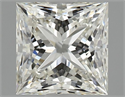 Natural Diamond 1.26 Carats, Princess with  Cut, J Color, IF Clarity and Certified by GIA
