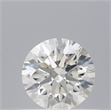 Natural Diamond 0.52 Carats, Round with Excellent Cut, J Color, VVS2 Clarity and Certified by GIA