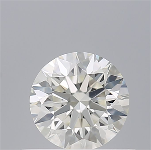 Picture of Natural Diamond 0.52 Carats, Round with Excellent Cut, J Color, VVS2 Clarity and Certified by GIA