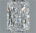Natural Diamond 1.17 Carats, Radiant with  Cut, D Color, VS2 Clarity and Certified by GIA
