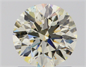 Natural Diamond 1.23 Carats, Round with Excellent Cut, J Color, SI1 Clarity and Certified by IGI