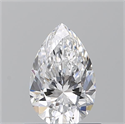 Diamante Natural 0.71 quilates, De pera , Color D, claridad VS2 y certificado GIA