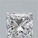 Diamante Natural 0.80 quilates, Princesa , Color I, claridad VVS2 y certificado GIA