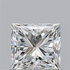 Picture of Natural Diamond 0.80 Carats, Princess with  Cut, I Color, VVS2 Clarity and Certified by GIA
