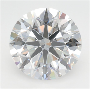 Picture of Lab Grown Diamond 3.26 Carats, Round with Excellent Cut, D Color, VVS1 Clarity and Certified by GIA