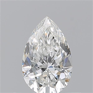Picture of Natural Diamond 0.51 Carats, Pear with  Cut, F Color, VS2 Clarity and Certified by GIA