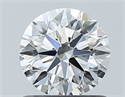 Natural Diamond 0.85 Carats, Round with Excellent Cut, E Color, VS1 Clarity and Certified by GIA