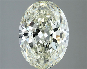 Picture of Natural Diamond 2.04 Carats, Oval with  Cut, K Color, SI1 Clarity and Certified by IGI