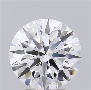 Picture of Lab Grown Diamond 3.06 Carats, Round with Ideal Cut, D Color, IF Clarity and Certified by IGI