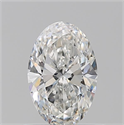 Natural Diamond 0.70 Carats, Oval with  Cut, G Color, SI1 Clarity and Certified by GIA