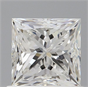 Natural Diamond 1.00 Carats, Princess with  Cut, F Color, VVS1 Clarity and Certified by GIA