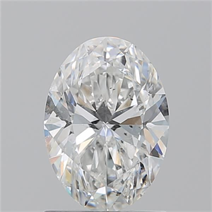 Picture of Natural Diamond 1.30 Carats, Oval with  Cut, F Color, SI1 Clarity and Certified by GIA