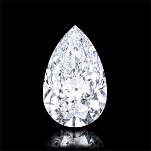 Foto Diamante Natural 5.03 quilates, De pera , Color D, claridad FL y certificado GIA de