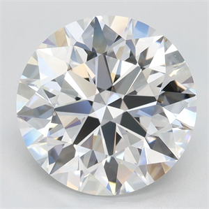 Picture of Lab Grown Diamond 3.52 Carats, Round with Ideal Cut, D Color, IF Clarity and Certified by IGI
