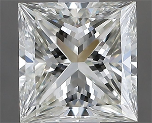 Picture of Natural Diamond 0.90 Carats, Princess with  Cut, H Color, VS1 Clarity and Certified by IGI