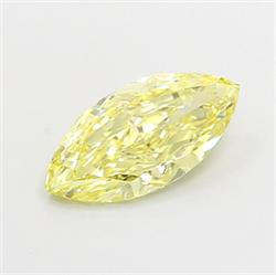 Picture of Lab Grown Diamond 1.35 Carats, Marquise with  Cut, Fancy Yellow Color, VVS2 Clarity and Certified by IGI