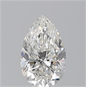 Natural Diamond 0.50 Carats, Pear with  Cut, G Color, VVS1 Clarity and Certified by GIA