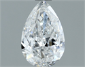 Diamante Natural 0.80 quilates, De pera , Color E, claridad SI2 y certificado GIA