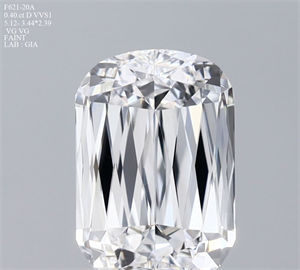 Picture of Natural Diamond 0.40 Carats, Cushion with  Cut, D Color, VVS1 Clarity and Certified by GIA