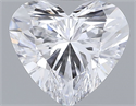 Natural Diamond 0.31 Carats, Heart with  Cut, D Color, IF Clarity and Certified by GIA