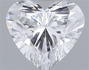 Picture of Natural Diamond 0.31 Carats, Heart with  Cut, D Color, IF Clarity and Certified by GIA