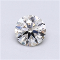 Natural Diamond 0.70 Carats, Round with Excellent Cut, I Color, VS2 Clarity and Certified by GIA