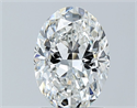 Natural Diamond 1.50 Carats, Oval with  Cut, F Color, SI2 Clarity and Certified by GIA