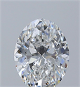 Natural Diamond 0.80 Carats, Oval with  Cut, F Color, VS1 Clarity and Certified by GIA