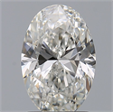 Natural Diamond 1.50 Carats, Oval with  Cut, H Color, SI1 Clarity and Certified by GIA