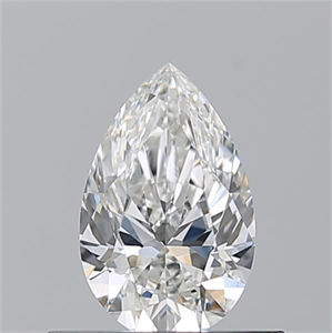 Picture of Natural Diamond 0.50 Carats, Pear with  Cut, G Color, VS2 Clarity and Certified by GIA