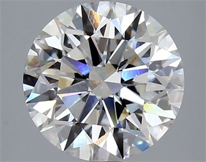 Picture of Lab Grown Diamond 3.50 Carats, Round with Excellent Cut, G Color, VS1 Clarity and Certified by IGI
