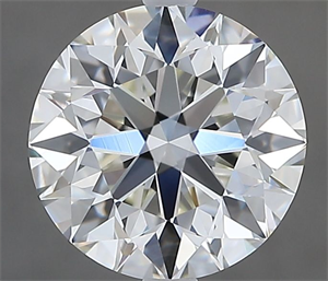 Picture of Natural Diamond 1.90 Carats, Round with Excellent Cut, J Color, VVS2 Clarity and Certified by GIA