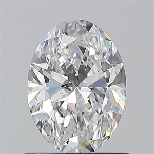 Foto Diamante Natural 0.90 quilates, Ovalado , Color D, claridad SI2 y certificado GIA de
