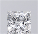 Diamante Natural 0.57 quilates, Princesa , Color F, claridad VVS1 y certificado GIA