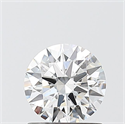 Lab Grown Diamond 1.01 Carats, Round with Ideal Cut, D Color, VS1 Clarity and Certified by IGI
