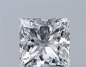 Picture of Natural Diamond 0.52 Carats, Princess with  Cut, G Color, VS1 Clarity and Certified by GIA