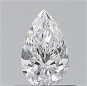 Diamante Natural 0.50 quilates, De pera , Color D, claridad VS1 y certificado GIA