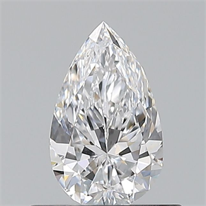 Picture of Natural Diamond 0.50 Carats, Pear with  Cut, D Color, VS1 Clarity and Certified by GIA