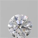 Diamante Natural 0.61 quilates, Redondo , Color D, claridad VVS1 y certificado GIA