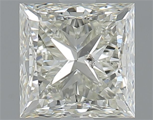 Picture of Natural Diamond 1.52 Carats, Princess with  Cut, I Color, SI2 Clarity and Certified by IGI