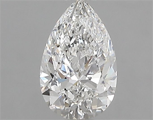 Picture of Natural Diamond 0.71 Carats, Pear with  Cut, F Color, IF Clarity and Certified by GIA
