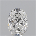 Natural Diamond 0.50 Carats, Oval with  Cut, E Color, VVS2 Clarity and Certified by GIA
