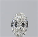 Natural Diamond 1.01 Carats, Oval with  Cut, H Color, SI1 Clarity and Certified by GIA