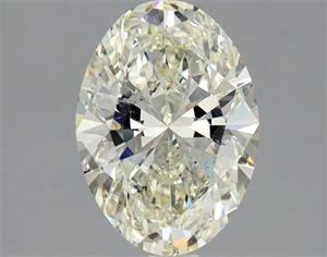 Picture of Natural Diamond 1.70 Carats, Oval with  Cut, K Color, SI2 Clarity and Certified by GIA